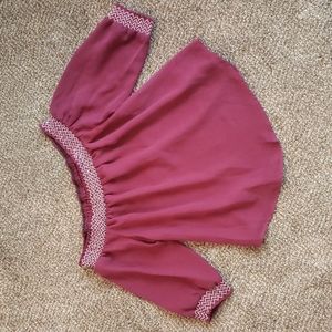 Off the shoulder blouse